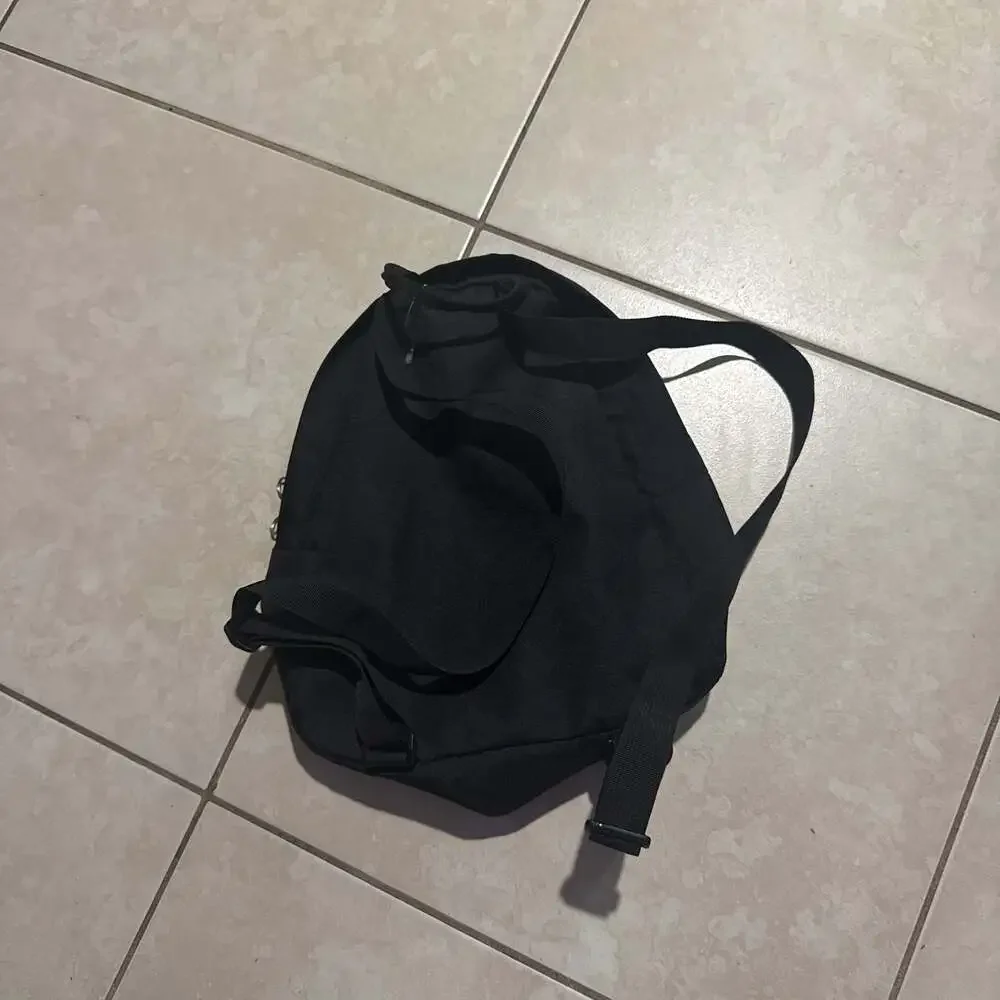 JanSport Half Pint Mini Backpack, Black Canvas, Y2K Streetwear Style